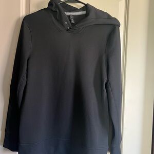lululemon men’s XS waffle knit Henley Hoodie black